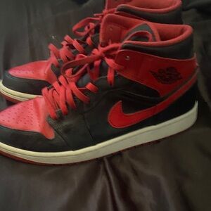 Jordan Black and Red High-Tops